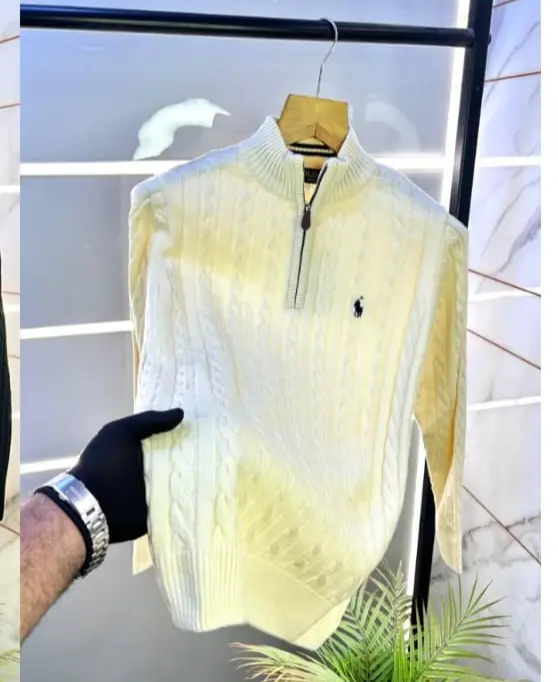 Ralph lauren cream white swetshirt