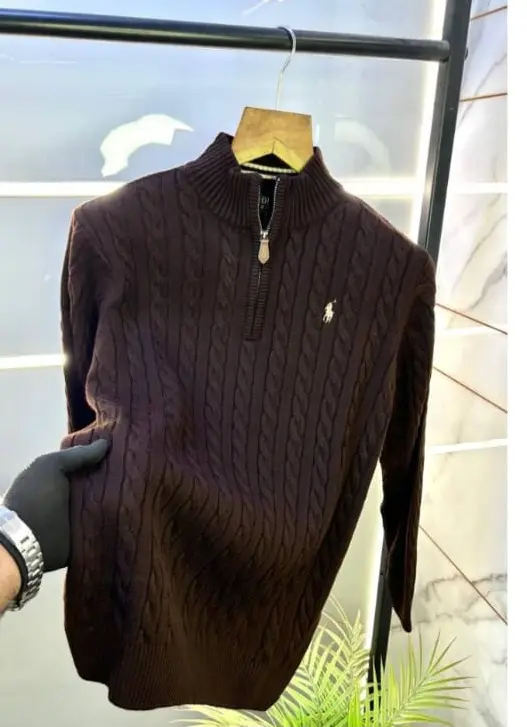 Cofee colour ralph lauren swet shirt